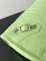 Knockoff Balenciaga Le City Small Bag Green Arena Lambskin - Image 8