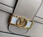 Louis Vuitton Dauphine Lugano MM Bag In Galet Gray - Image 8