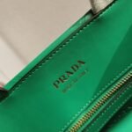 Prada Symbole Small Bag Knockoff with Topstitching in Green - Image 6