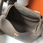 Replica Hermes Lindy 30cm bag in taupe color - Image 2