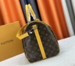 Louis Vuitton Monogram Macassar Canvas Keepall Bandouliere 50 In Safran Yellow - Image 3