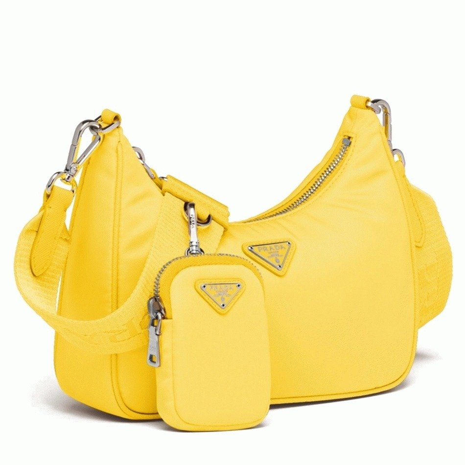 08E1EB2F-5CED-EF77-9ABA-FEDD3F6D3FF2.jpg Prada Re-Edition Shoulder Bag Fake in Yellow - Image 1