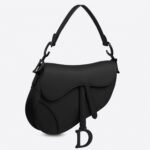 Dior Saddle Bag Faux in Black Ultramatte Calfskin