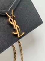 Replica Saint Laurent Cassandra Medium Chain Bag Black - Image 6