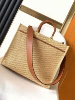 Top Quality Replica Fendi Sunshine Medium Tote Bag in Natural Straw - Image 10
