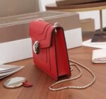 Red Leather Bvlgari Serpenti Forever Imitation Small Crossbody Bag - Image 2