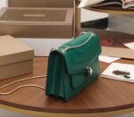 Replica Bvlgari Serpenti Forever Medium Shoulder Bag Green Calfskin - Image 7