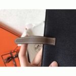 Black Taupe Fake Hermes Bearn Wallet - Image 3
