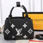 Louis Vuitton Monogram Empreinte Montaigne BB In Black