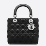 Dior Lady Dior Medium Bag Fake in Noir