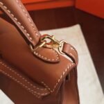 Gold Swift Replica Hermes Kelly 20cm Premium Quality Bag - Image 2