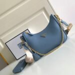 Prada Re-Edition Shoulder Bag Fake in Blue - Image 8