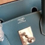 Blue Jean Imitation Luxury Hermes Birkin 35cm Handbag - Image 7