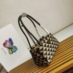 Prada Supernova Small Shoulder Bag Imitation in Black/Beige - Image 3