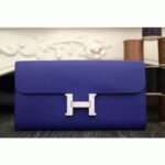 Electric blue replica Hermes Constance wallet