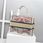 Dior Medium Book Tote Bag Replica in Heart Lights Dior Embroidery - Image 5
