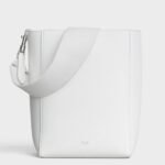 Top Quality Fake Celine Sangle Small Bucket Bag In White Calfskin