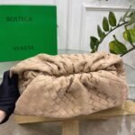 Fake Bottega Veneta Large Pouch Clutch Bag Beige - Image 4