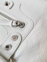 Knockoff Balenciaga Le City Medium Bag White Arena Lambskin - Image 6