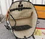 Louis Vuitton Giant Neverfull MM Tote In Cream And Caramel - Image 7