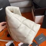 Saint Laurent Puffer Medium Chain Bag White Lambskin - Image 2