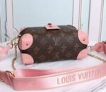 Louis Vuitton Monogram Canvas Petite Malle Souple Handbag In Peche - Image 4
