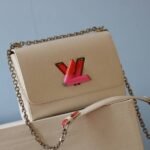 Louis Vuitton Epi Leather Twist MM Limited Edition Bag In Quartz White