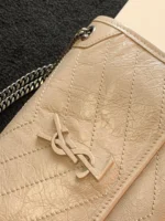 Fake Saint Laurent Niki Baby Chain Bag Beige - Image 6