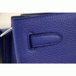 Blue Leather Knockoff Hermes So Kelly 22cm Cool-Toned Handbag - Image 6
