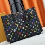 Louis Vuitton X TM Multicolored Onthego MM In Black