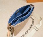 Louis Vuitton Coussin PM Bag In Light Gold With Jacquard Strap - Image 5