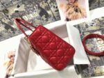Dior Lady Dior Medium Bag Faux in Red - Image 2