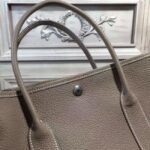 Grey Replica Hermes Garden Party 30cm Classic Canvas Tote - Image 6