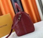 Louis Vuitton Taurillon Leather Keepall Bandouliere 50 In Sari Red - Image 4