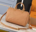 Louis Vuitton Monogram Empreinte Speedy Soft 30 Handbag In Arizona Beige - Image 2