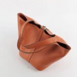 Orange knockoff Hermes Picotin Lock handbag - Image 8