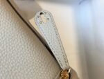 Best replica Hermes Lindy Mini handbag in pearl grey - Image 3