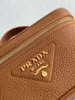 Prada Mini Vanity Bag Imitation in Brown - Image 9