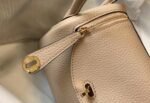 Top replica Hermes Lindy Mini handbag in trench color - Image 5