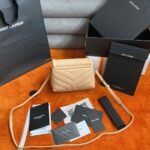Fake Saint Laurent LouLou Toy Strap Bag Beige - Image 8