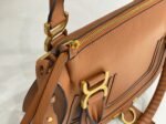 Top Quality Replica Chloe Marcie Small Double Carry Bag in Blue Grained Leather - Image 5