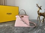 Top Quality Knockoff Fendi Peekaboo ISeeU Petite Bag In Pink Nappa Leather - Image 8