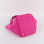 Rose red fake Hermes Picotin Lock handbag - Image 7