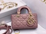 Dior Lady D-Joy Micro Bag Fake in Peony Pink Cannage Lambskin - Image 2