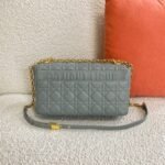 Dior Caro Large Bag Knockoff in Grey - Image 6