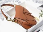 Dior Saddle Bag Replica in Dark Tan Grained Calfskin - Image 3