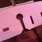 Pink Handmade Imitation Hermes Birkin 30cm Tote - Image 2