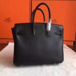 Black Imitation Luxury Hermes Birkin 30cm Purse - Image 3