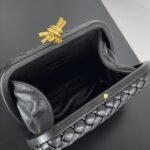 Fake Bottega Veneta Knot Minaudiere Clutch Black - Image 7