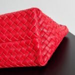 Top Quality Fake Bottega Veneta Cabat Mini Bag In Red Intrecciato Lambskin - Image 3